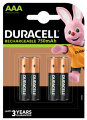 Duracell genopladelige batterier AAA 4-pk.
